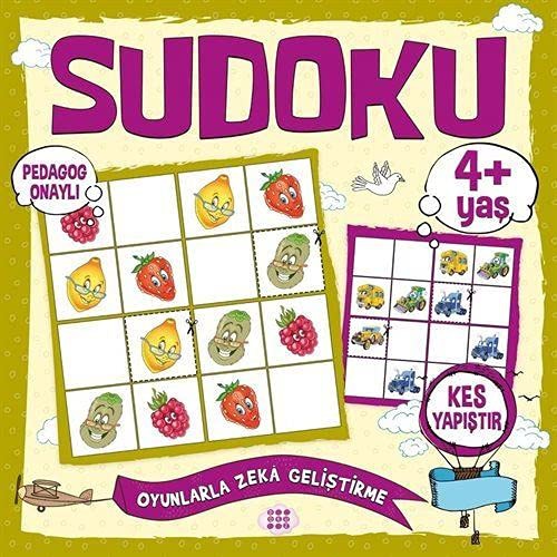 Çocuklar İçin Sudoku-Kes Yapıştır (4+ Yaş) kitap kapağı