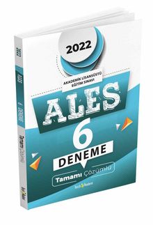 2022 ALES Tamamı Çözümlü 6 Deneme kitap kapağı