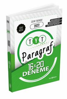 2022 TYT Paragraf 16x20 Deneme kitap kapağı
