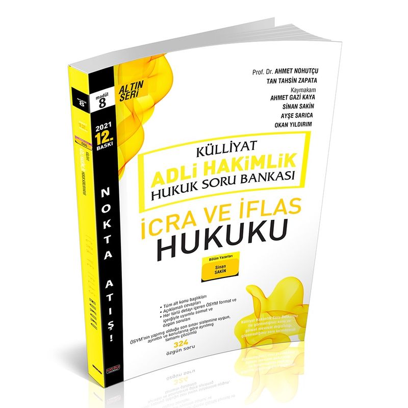 Külliyat İcra ve İflas Hukuku Soru Bankası Adli Hakimlik kitap kapağı