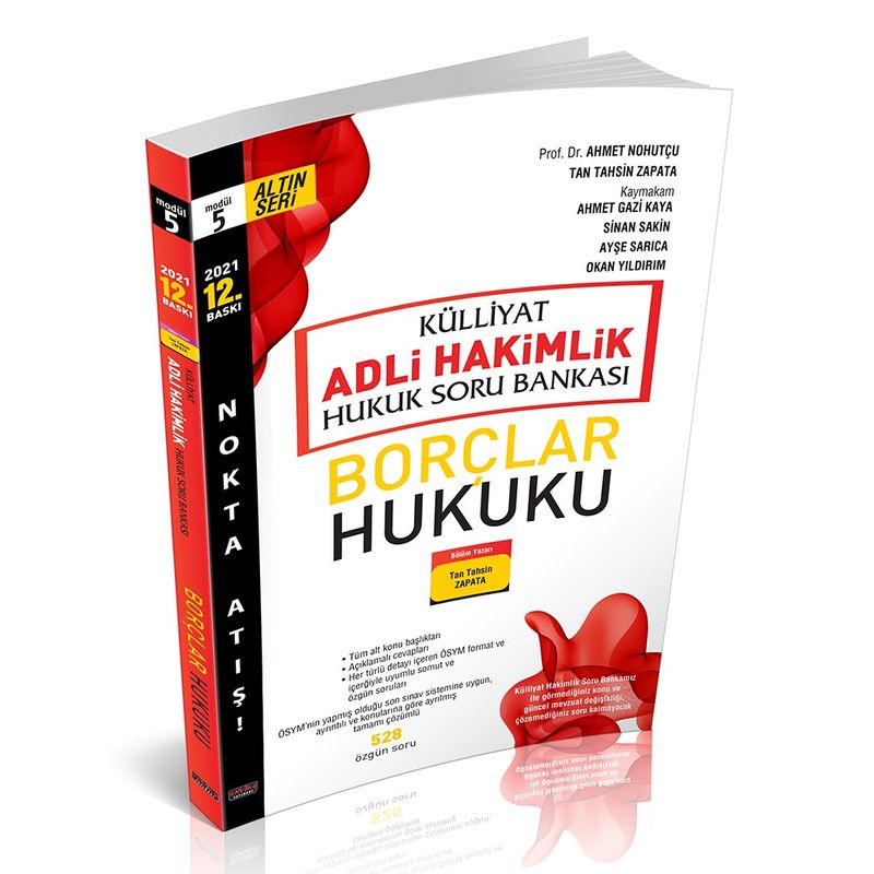 Külliyat Borçlar Hukuku Soru Bankası Adli Hakimlik kitap kapağı