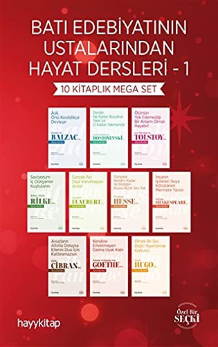 Batı Edebiyatının Ustalarından Hayat Dersleri 1 (10 Kitaplık Mega Set) kitap kapağı