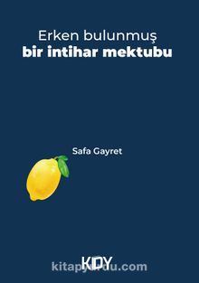 Erken Bulunmuş Bir İntihar Mektubu kitap kapağı