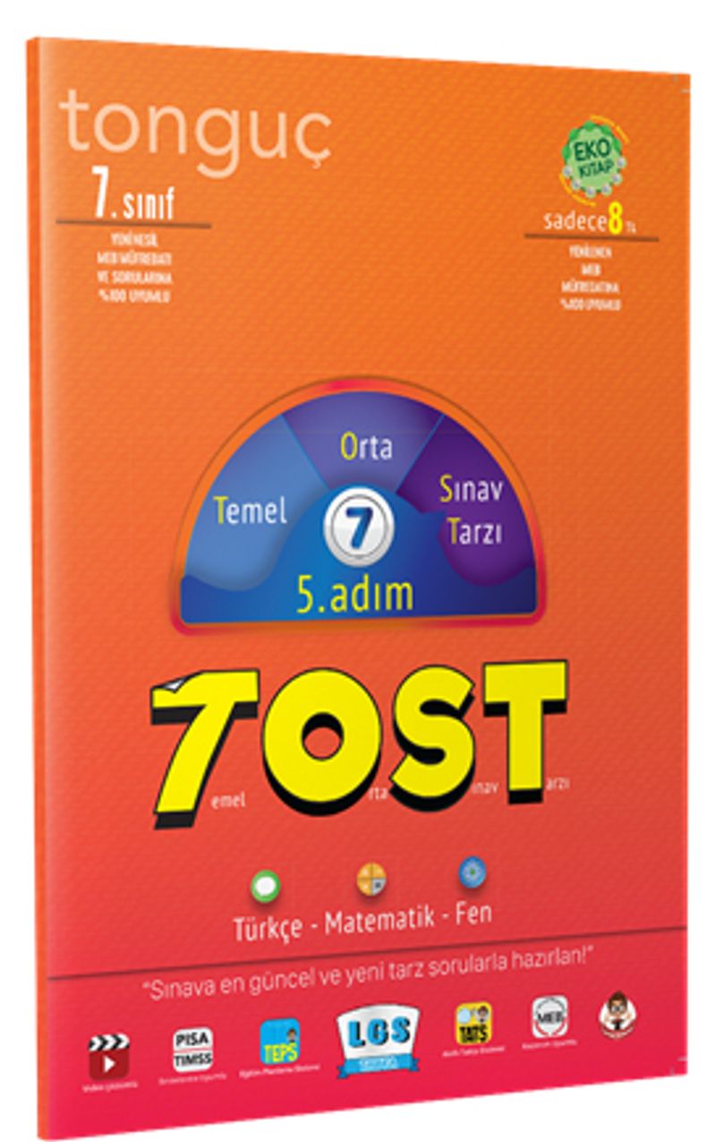 7. Sınıf TOST 5. Adım kitap kapağı