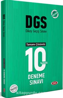 DGS Tamamı Çözümlü 10 Deneme Sınavı kitap kapağı