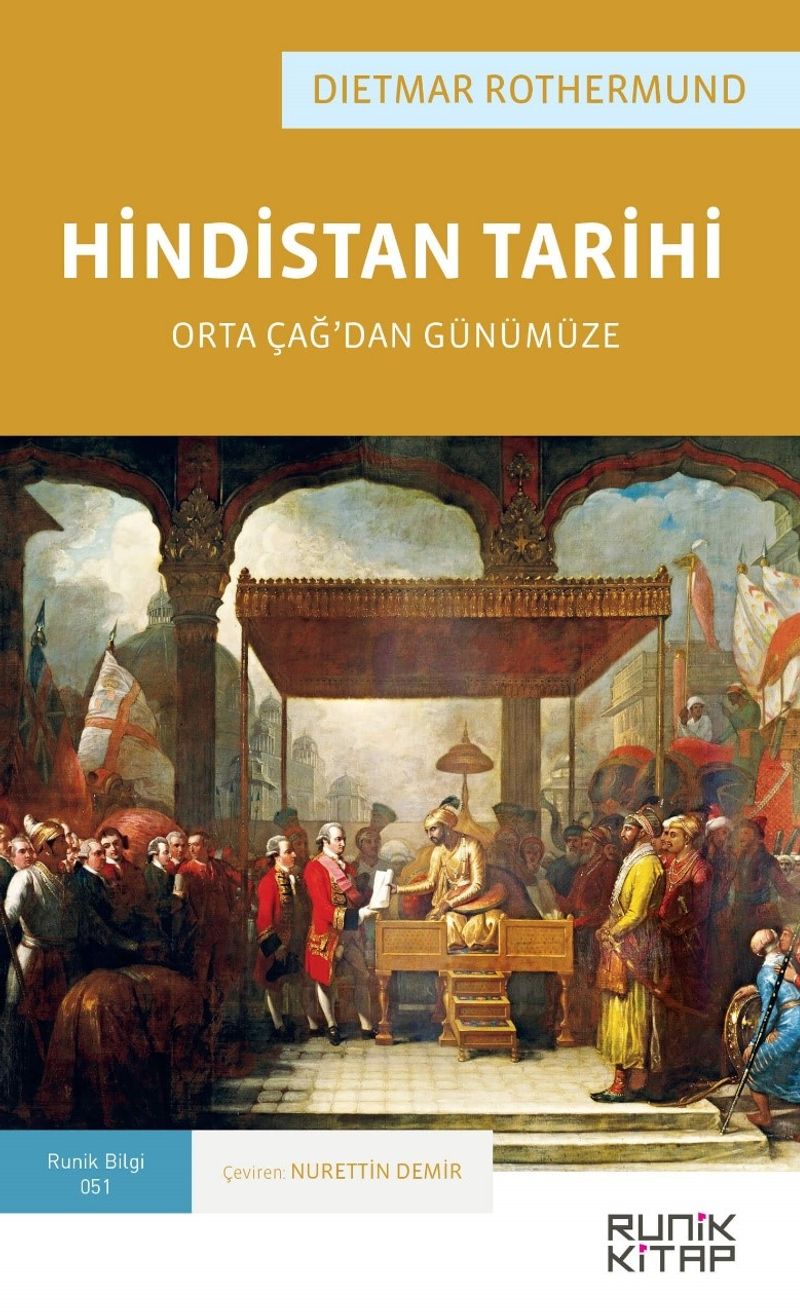Hindistan Tarihi Orta Çağ'dan Günümüze kitap kapağı