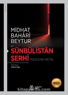 Sünbülistan Şerhi (İnceleme-Metin) kitap kapağı