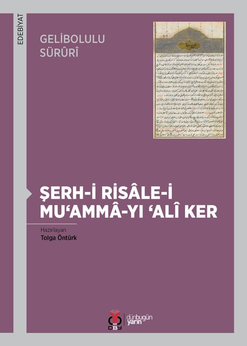 Şerh-i Risale-i Mu‘amma-yı ‘Alî Ker kitap kapağı