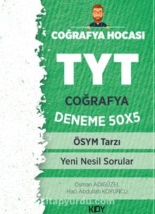 Coğrafya Hocası TYT Coğrafya Deneme 50x5 kitap kapağı