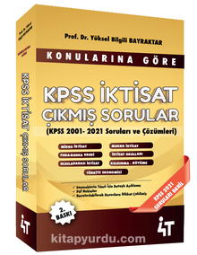Konularına Göre KPSS İktisat Çıkmış Sorular kitap kapağı