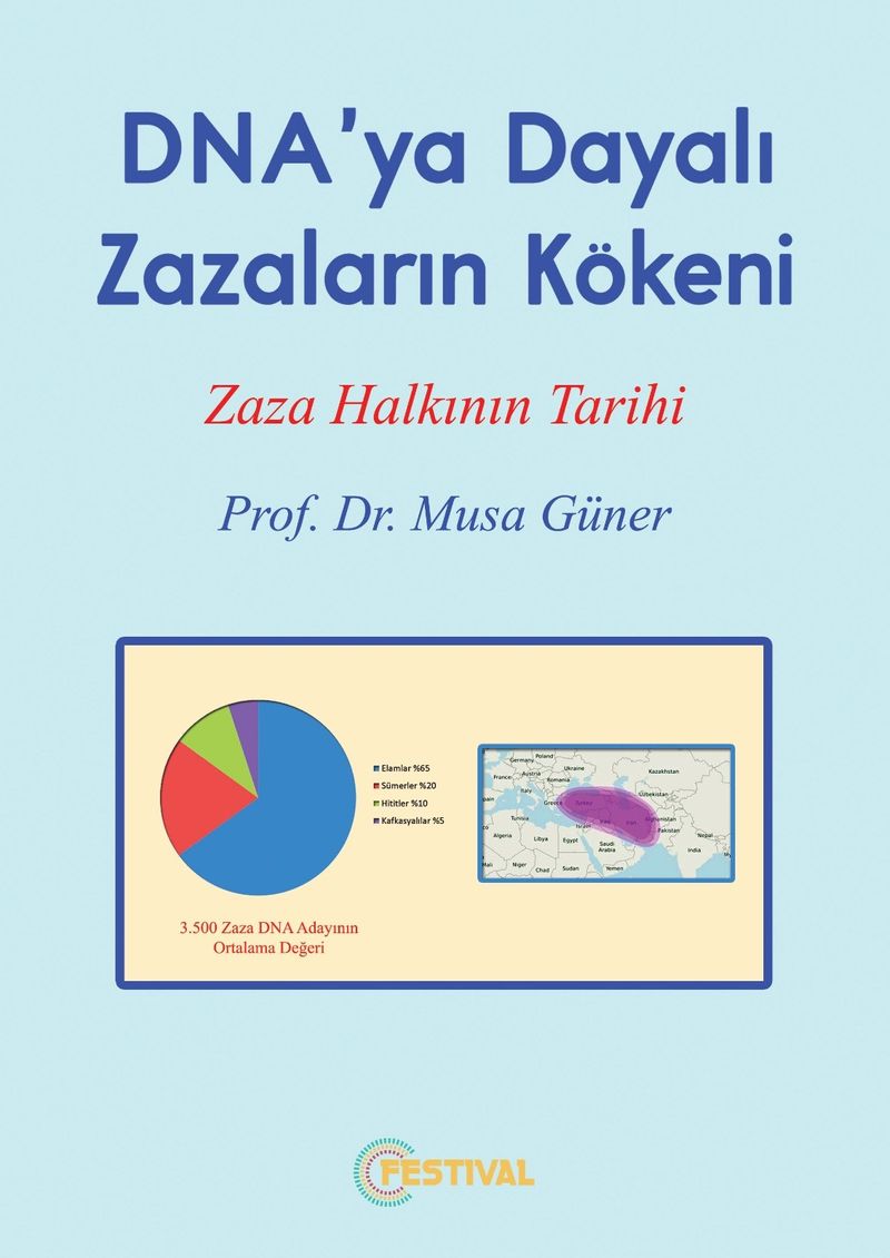 Dna'ya Dayalı Zazaların Kökeni (Zaza Halkının Tarihi) kitap kapağı
