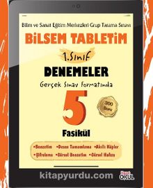 Bilsem Tabletim 1. Sınıf Denemeler 5 Fasikül kitap kapağı