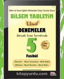 Bilsem Tabletim 3. Sınıf Denemeler 5 Fasikül kitap kapağı
