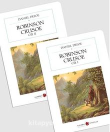 Robinson Crusoe (2 Cilt) (Cep Boy) (Tam Metin) kitap kapağı