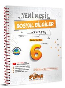 6.Sınıf Sosyal Bilgiler Defteri kitap kapağı
