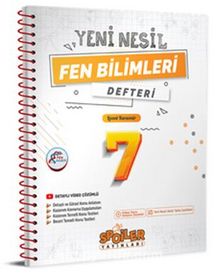 7.Sınıf Fen Bilimleri Defteri kitap kapağı