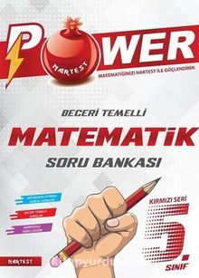 5. Sınıf Kırmızı Seri Power Beceri Temelli Matematik Soru Bankası kitap kapağı