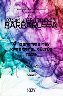 Çözümlü Tarih Denemesi Barbarossa & 4 Deneme Sınavı KPSS Genel Kültür Tarih kitap kapağı