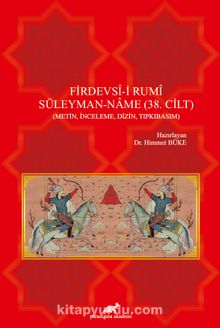 Firdevsî-İ Rumî Süleyman-Name (38. Cilt) kitap kapağı