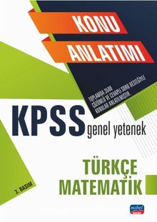 KPSS Genel Yetenek - Türkçe - Matematik Konu Anlatımı kitap kapağı