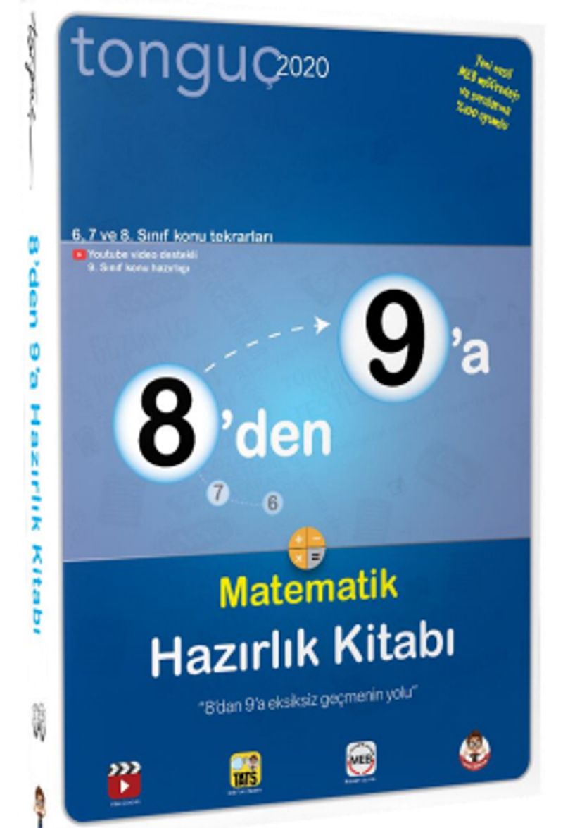 8'den 9'a Matematik Hazırlık Kitabı kitap kapağı