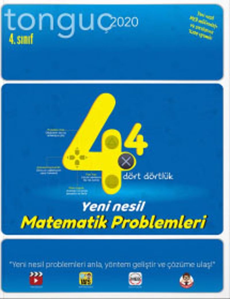 4. Sınıf 4x4 Yeni Nesil Matematik Problemleri kitap kapağı