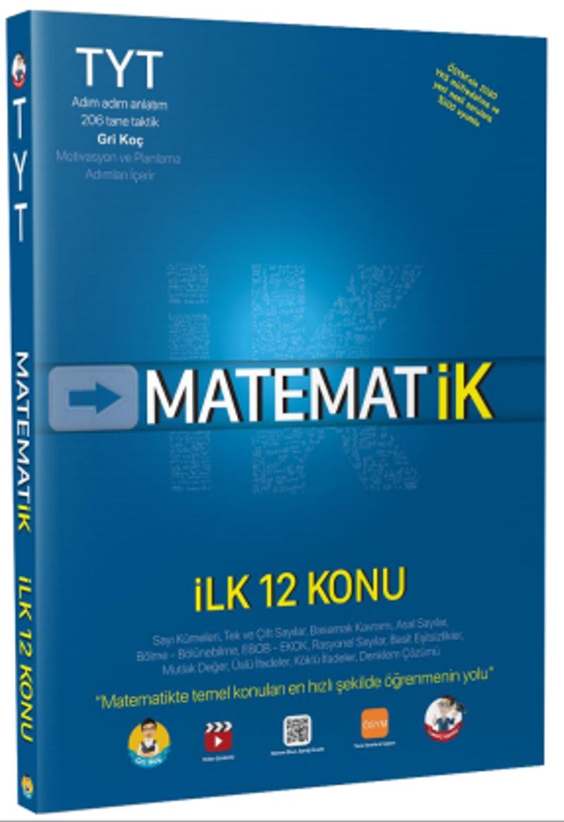 Matematik İlk 12 Konu kitap kapağı