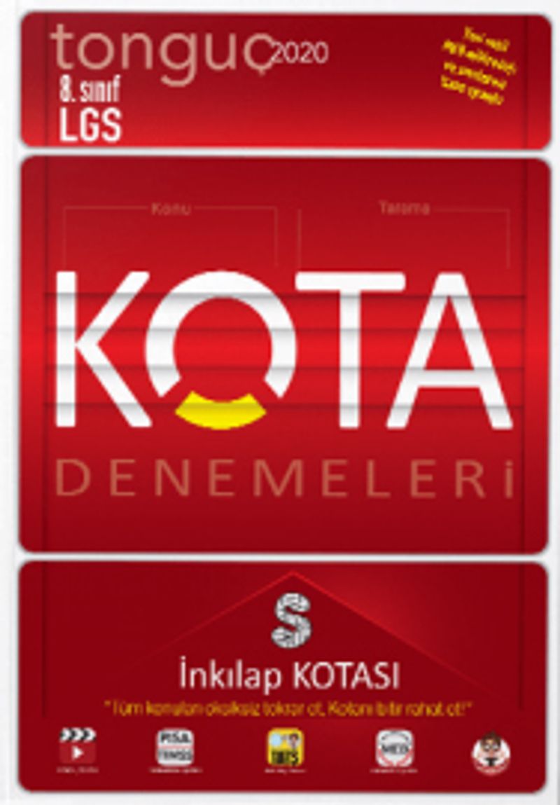 8. Sınıf LGS Kota Denemeleri İnkılap Kotası kitap kapağı