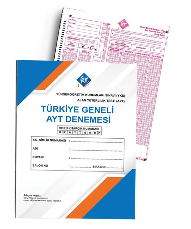 AYT Türkiye Geneli Optikli Denemesi kitap kapağı