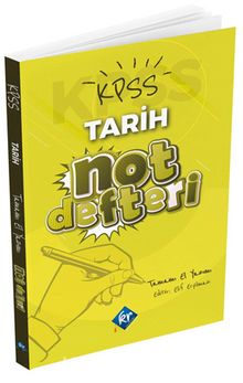 2022 KPSS Tarih Konu Anlatımlı Not Defteri kitap kapağı