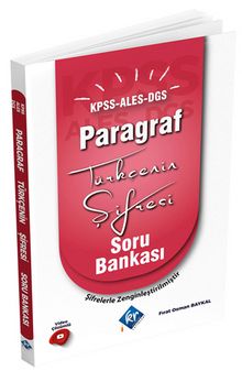 2022 KPSS ALES DGS Türkçenin Şifresi Paragraf Soru Bankası kitap kapağı