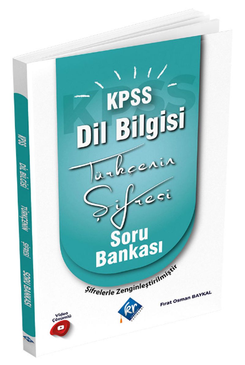2022 KPSS Türkçenin Şifresi Dil Bilgisi Soru Bankası kitap kapağı