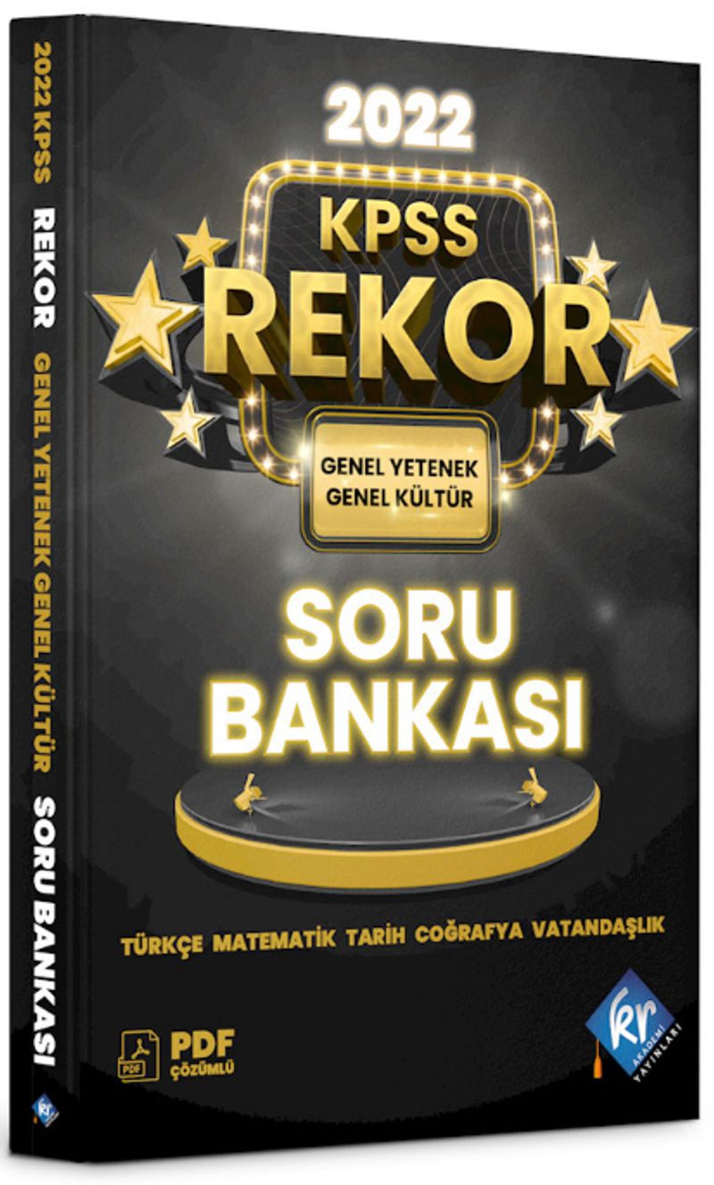 2022 KPSS Genel Yetenek Genel Kültür Tüm Dersler Rekor Soru Bankası kitap kapağı