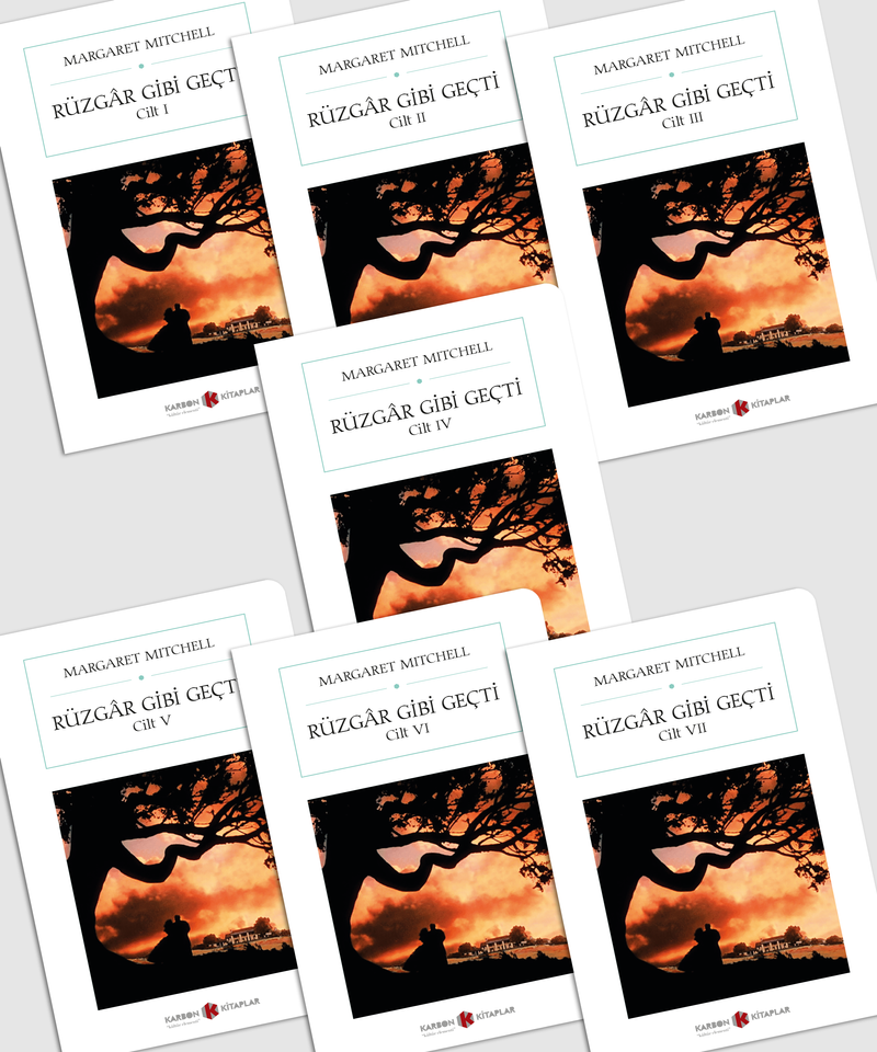 Rüzgar Gibi Geçti (7 Cilt) (Cep Boy) (Tam Metin) kitap kapağı