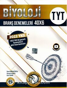 TYT Biyoloji 40x6 Branş Denemeleri kitap kapağı