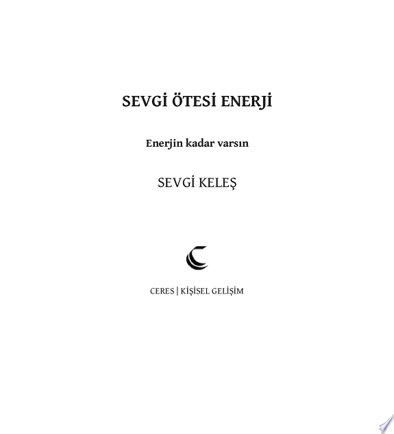 Sevgi Ötesi Enerji kitap kapağı