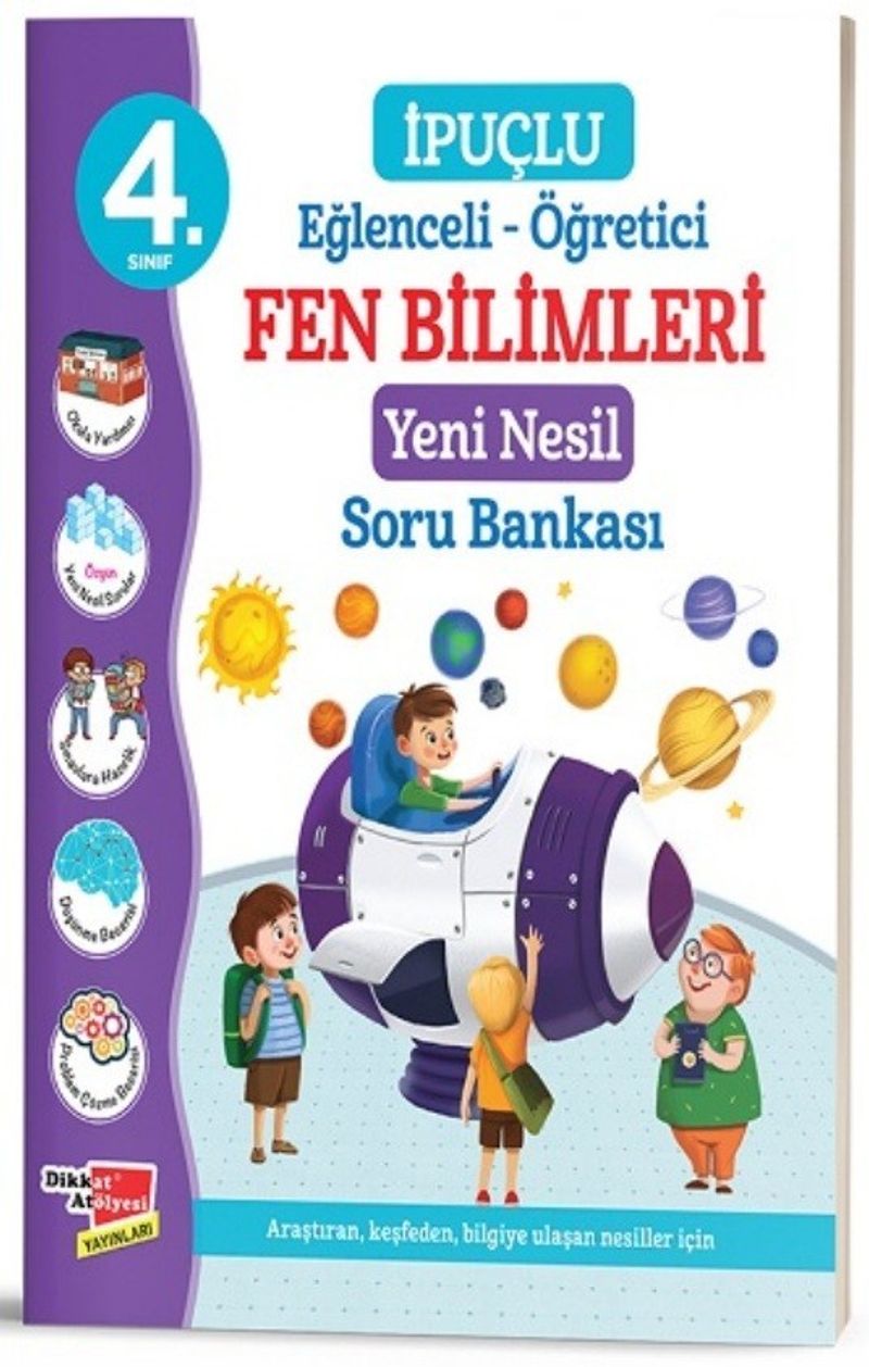 4. Sınıf Eğlenceli - Öğretici İpuçlu Fen Bilimleri Yeni Nesil Soru Bankası kitap kapağı