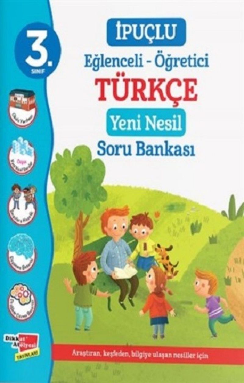 3. Sınıf İpuçlu Eğlenceli - Öğetici Türkçe Yeni Nesil Soru Bankası kitap kapağı