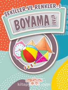 Şekiller ve Renkler 1 Boyama Kitabı kitap kapağı