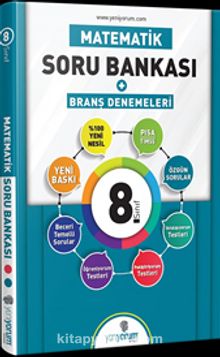 8. Sınıf Matematik Soru Bankası Branş Denemeleri kitap kapağı