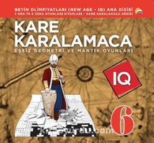 Kare Karalamaca 6 & Eşsiz Geometri ve Mantık Oyunları kitap kapağı