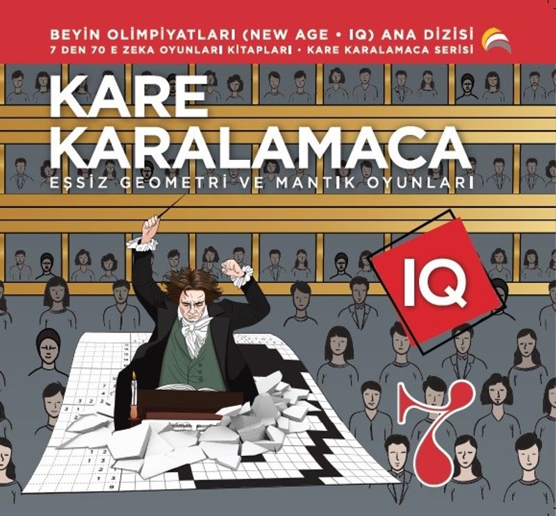 Kare Karalamaca 7 7'den 70'e Zeka Oyunları Kitapları Eşsiz Geometri ve Mantık Oyunları kitap kapağı