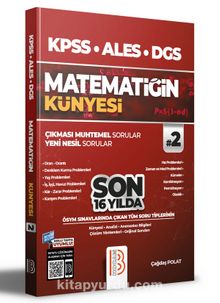 2022 KPSS ALES DGS Matematiğin Künyesi 2 kitap kapağı