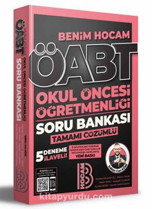 2022 ÖABT Okul Öncesi Öğretmenliği Tamamı Çözümlü Soru Bankası 5 Deneme İlaveli kitap kapağı