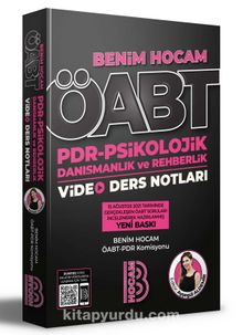2022 ÖABT PDR - Psikolojik Danışmanlık ve Rehberlik Öğretmenliği Video Ders Notları kitap kapağı