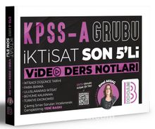 KPSS A Grubu İktisat Son 5'li Video Ders Notları kitap kapağı