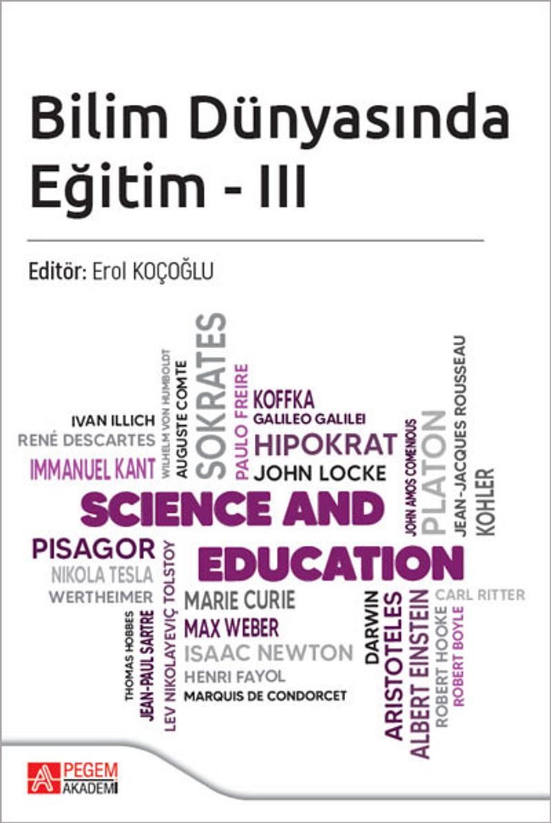 Bilim Dünyasında Eğitim 3 kitap kapağı