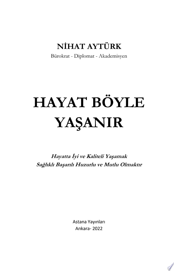 Hayat Böyle Yaşanır kitap kapağı