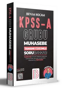 KPSS A Grubu Muhasebe Tamamı Çözümlü Soru Bankası kitap kapağı