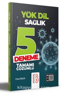 YÖKDİL Sağlık Tamamı Çözümlü 5 Deneme kitap kapağı